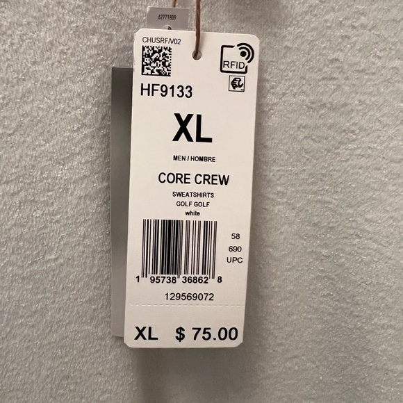 MENS Adidas White Sweatshirt - Picture 4 of 6